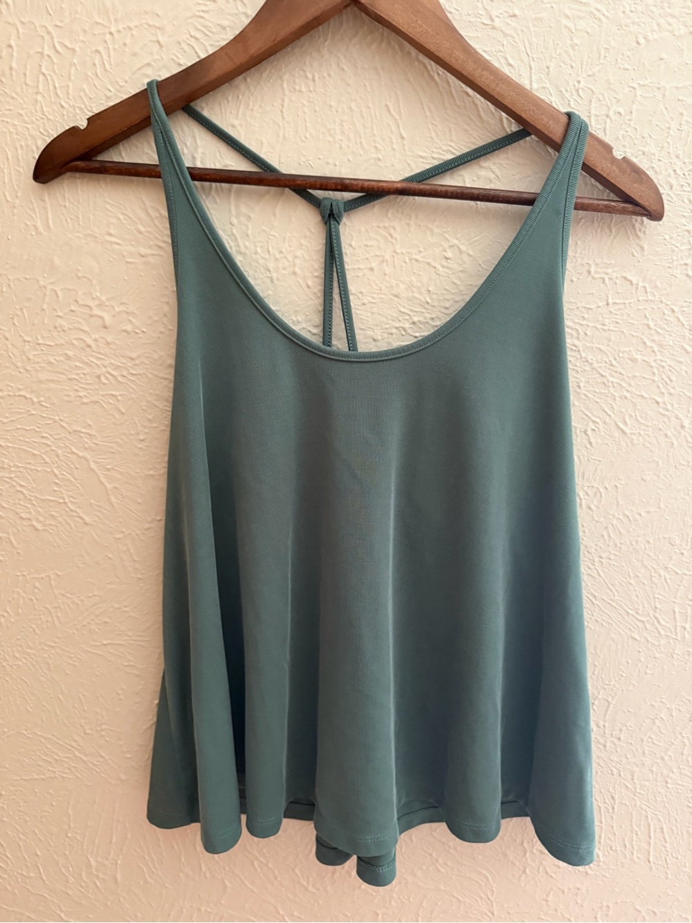Old Navy Rib-Knit Strappy Tank Top – Forest Green | Size Small